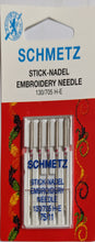 Load image into Gallery viewer, Schmetz Embroidery Needles