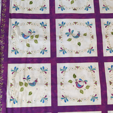 Song Bird 1836 Purple Fabric