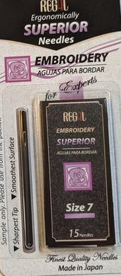 Regal Embroidery Needles Size 7