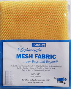 Annie's Lightweight Mesh Fabric 18" x 54" - Dandelion