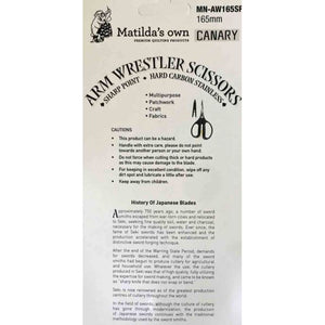 Matilda's Own Arm Wrestler Sharp Point Scissors MN-AW165SP