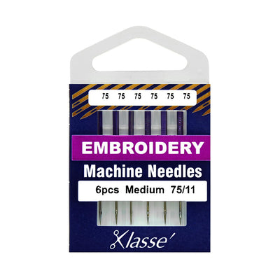 Klassé Embroidery Machine Needles Size 75/11