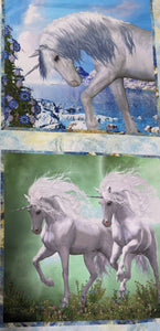 Unicorns Fabric Panel of 6 by In the Beginning
