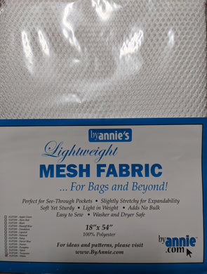 Annie's Lightweight Mesh Fabric - White