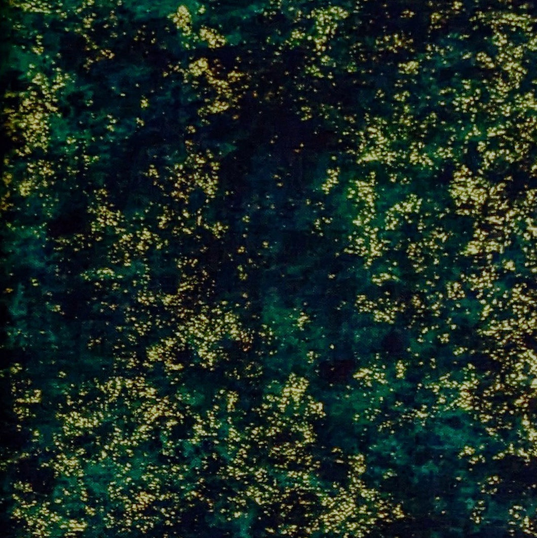 Shimmer Dark Green Fabric by Northcott