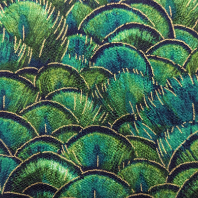 Luminosity Green Short Peacock  Feathers