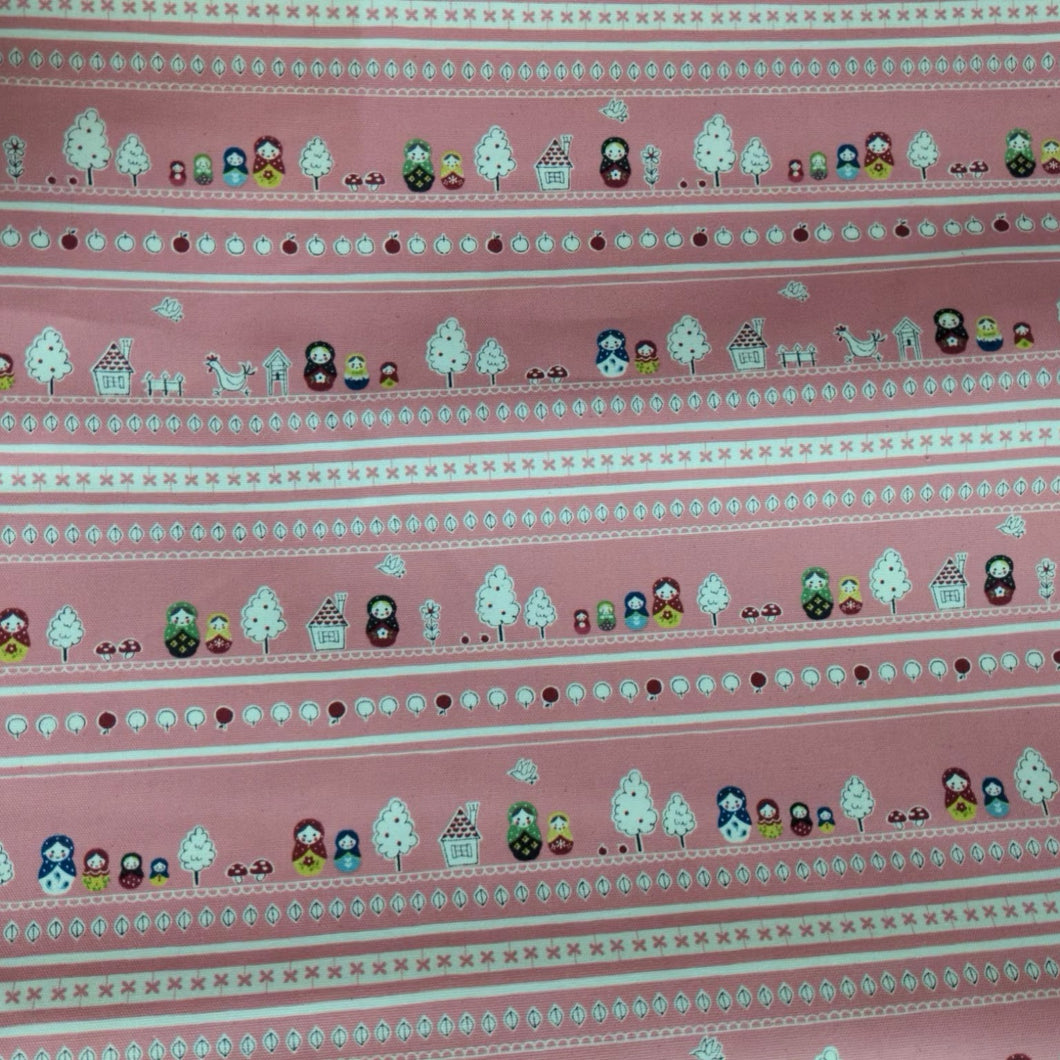 Babushka Pink by Kokka Fabrics