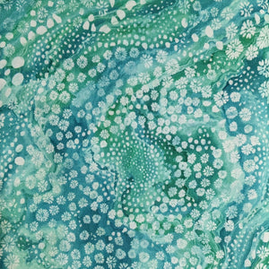 Turtle Bay Green Underwater Sea Life Quilting Fabric