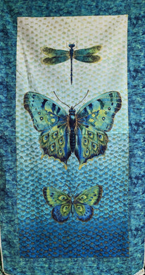 Flight of Fancy Blue Panel by Northcott