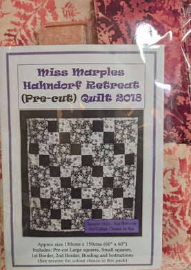 Miss Marples Hanhndorf Retreat Pre-Cut Quilt