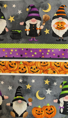 Gnomes Night Out Borders Fabric