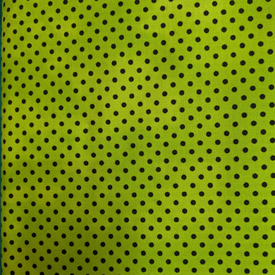 Gnomes Night Out Lime Green Blender Fabric