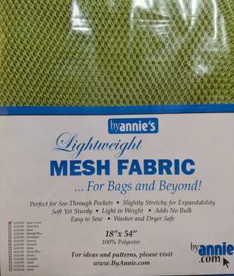 Annie's Lightweight Mesh Fabric -Apple Green