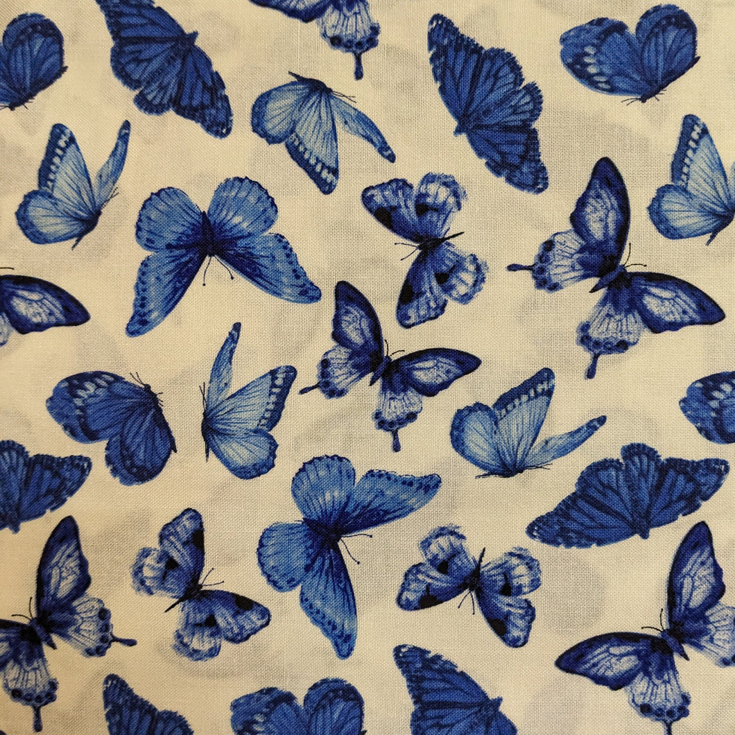 White -Butterflies -Blue Jubilee