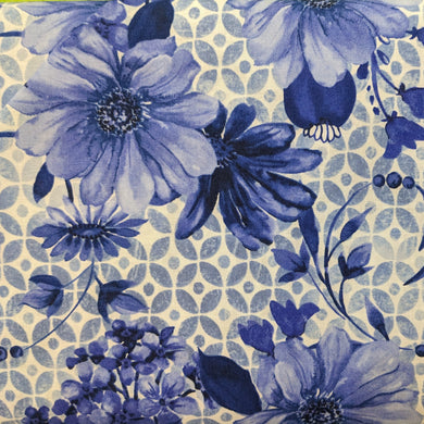 Medium Blue Large Daisy with Swirl - Blue Jubilee