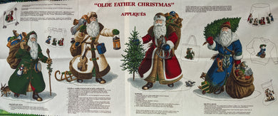 Olde Father Christmas Appliques Panel