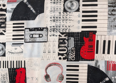 Multi Faded Musical Collage - Feel The Music by Timeless Treasures