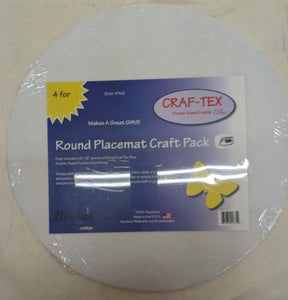Round Placemat Craft Pack 4 x 16" by Craf-Tex