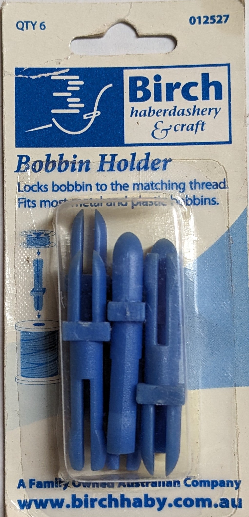 Birch Bobbin Holder (pack 6)