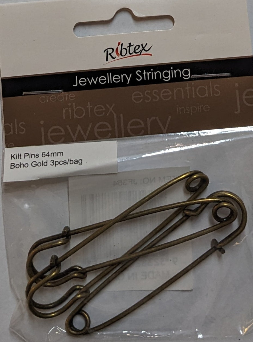 Kilt Pins by Ribtex 64mm 3pcs – Miss Marples Craft