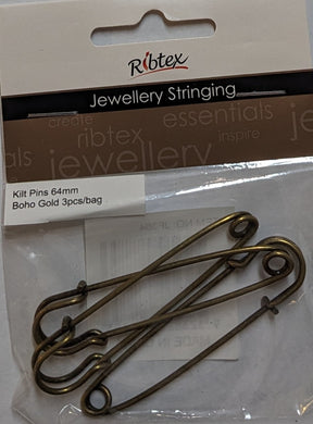 Kilt Pins  by Ribtex 64mm 3pcs
