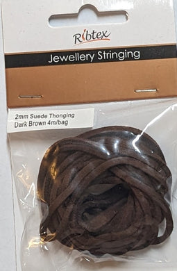 Ribtex Suede Thonging 2mm x 4m