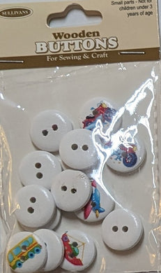 Sullivans Wooden Buttons