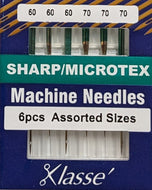 Klasse Sharp/Microtex Machine Needles Assorted