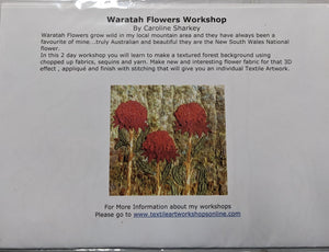 Waratah Flowers Workshop By Caroline Sharkey