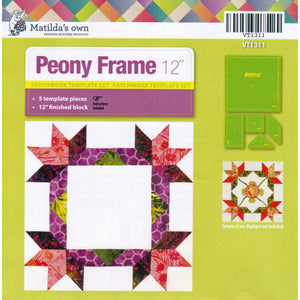 Matilda's Own Peony Frame 12" Patchwork Template Set