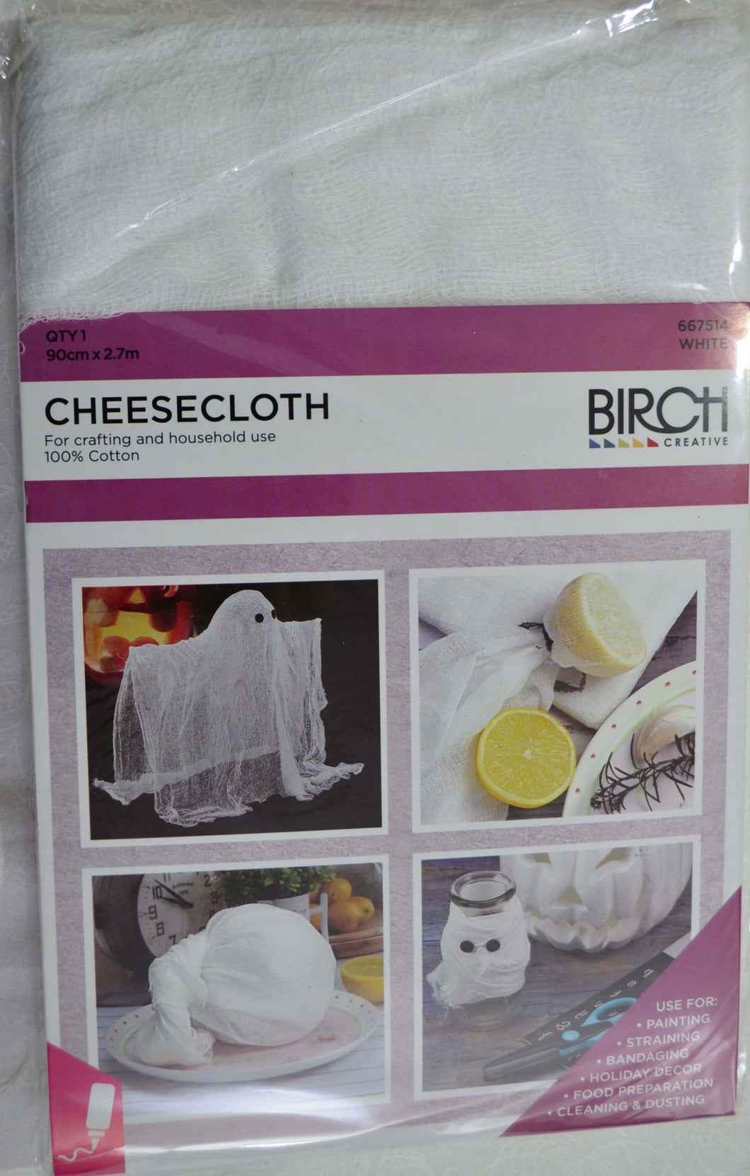 Birch Cheesecloth 90cm x 2.7m #667514