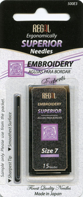 Superior Embroidery Needles Size 7