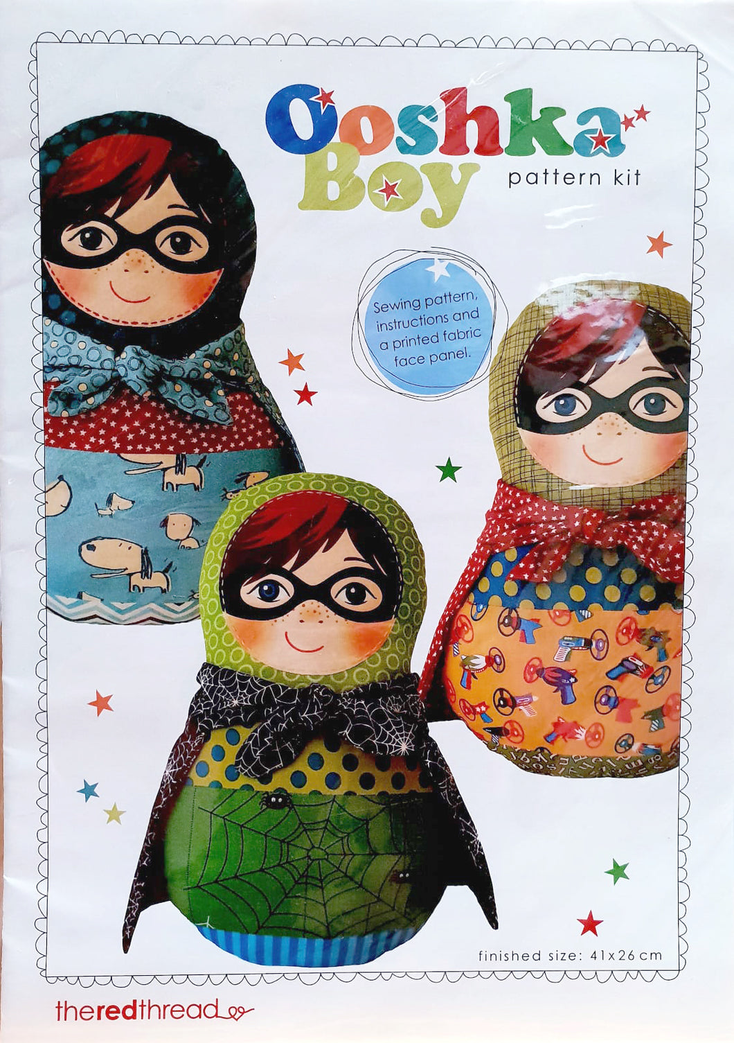 Ooshka Babushka Pattern Kit with Masked Boy