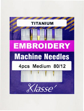 Klasse Titanium Embroidery Machine Needles 80/12