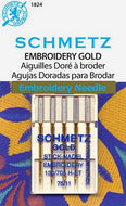 Schmetz Gold Embroidery Machine Needles