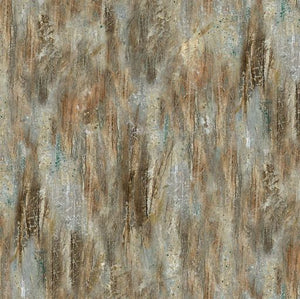 Spirited Horse Co-Ordinated Fabric Painterly Brown Multi