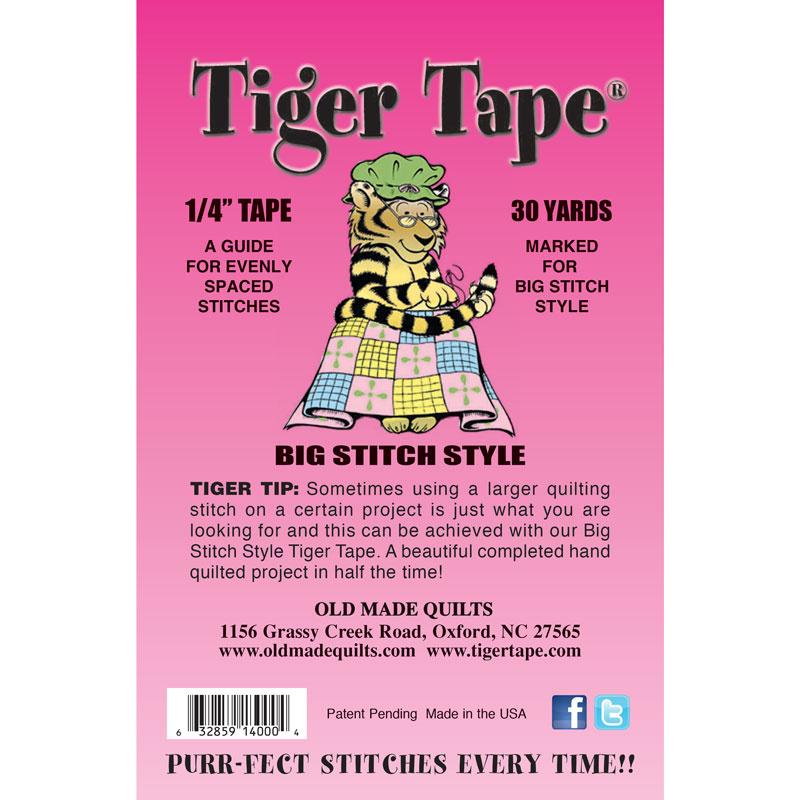 Tiger Tape 1-4 inch Guide for Evenly Spaced Stitches - 12 Lines per inch