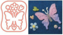 Load image into Gallery viewer, Clover Needle Felting Applique Mould Butterfly Design